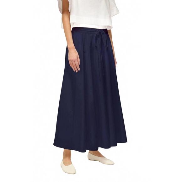 NEW STAUD eden skirt in navy - Picture 2 of 3